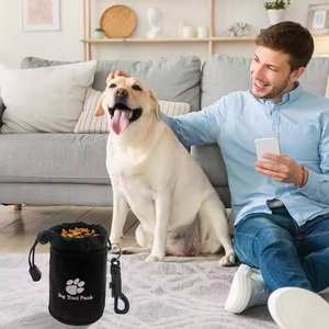 Sac à friandises pour dressage de <span class=keywords><strong>chien</strong></span> pratique, durable, portable, avec fermeture à cordon et clip pour la promenade - Product Image 6