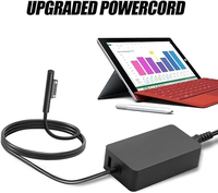 Pengisi Daya Laptop Surface 44W Cocok untuk Microsoft Surface Pro X 3 4 5 6 7 7+ 8 9
