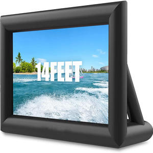Inflatable Outdoor Projector Screen Large Format Display <b>Frame</b> Portable Movie Viewing Panel Garden Camping - Product Image 6
