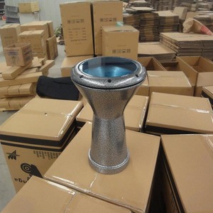 Tambor árabe ligero con marco de aluminio Pandereta latina de Oriente Medio Tambor de PVC Instrumento <span class=keywords><strong>musical</strong></span> de fagot de piel - Product Image 4