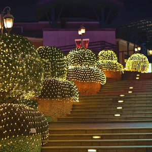 Senzhao-Filet lumineux LED pour décoration extérieure de vacances, éclairage de Noël pour arbre de ciel étoilé, éclairage de filet de pêche à LED pour pelouse - Product Image 1