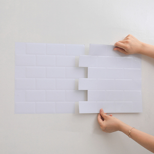 สติ๊กเกอร์ติดผนังพลาสติก PU ลายหยดน้ำ ทำความสะอาดง่าย ขนาด 23.6x23.6 มม. 25.4x25.4 มม. 30.5x30.5 มม. แบบมีกาวในตัว สำหรับห้องน้ำ ห้องครัว - Product Image 3