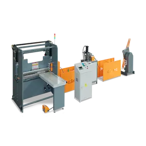 SF3302 automatische doppelloch-stahlstreifenmaschine zur herstellung von nahtlosen holzboxen verpackungsmaschinen