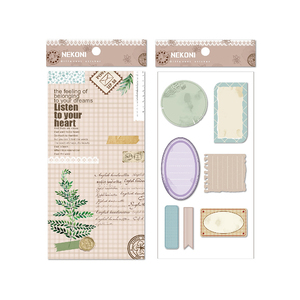 Autocollants pour Scrapbook nekri 2 pièces, étiquette esthétique originale, décoratif, pour journal à Double main - Product Image 3