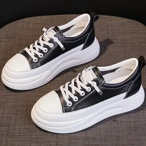 New Design Fashion Casual Sneakers PU Material Women Shoes