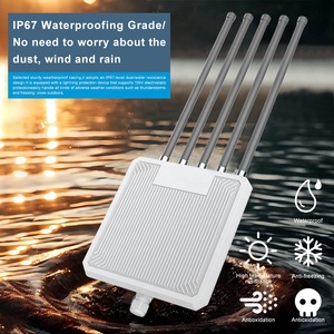5เสาอากาศภายนอก WiFi6กลางแจ้ง AP 3000Mbps แบนด์คู่2.4G 5G ตัวรับสัญญาณสูง Booster ไร้สายเราเตอร์ PoE Injector HW3000L - Product Image 2