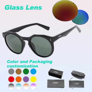 Lunettes de soleil rétro unisexes de luxe avec logo personnalisé, en TR90, confortables, avec verres polarisés colorés, pour les pique-niques en plein air, le cyclisme, les vacances, les cadeaux - Product Image 2