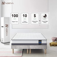 Matelas Confort Camel Double Lit Doux Haute Résilience Polyuréthane Anti-Douleur 7 Zones Ressorts Ensachés