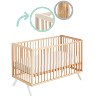 Lit bébé moderne multifonction en bois convertible en lit double avec roulettes pour chambre à coucher, maison, école, hôpital, hôtel