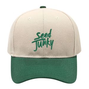 Custom Wholesale New Vintage Sporty Minimalist Letter Embroidered Oxford Six-Panel Color-<b>Block</b> Baseball Cap - Product Image 2