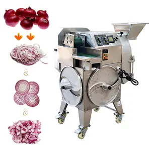 Vegetable chopper meat cutter commercial chopping and cutting machine in cubes bowl for home