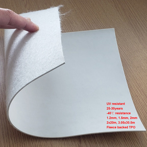 Membrane TPO 1.2mm 1.5mm 2mm pour toiture avec tissu dorsal Résistant aux UV 25-30 ans de durée de vie - Product Image 1