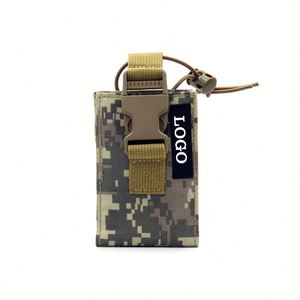 ซองใส่เครื่องส่งรับวิทยุแบบยุทธวิธี Molle กระเป๋าเก็บอินเตอร์โฟน กระเป๋าใส่เครื่องส่งรับวิทยุสำหรับใช้งานกลางแจ้ง ทนทาน ปรับได้ ทำจากไนลอน - Product Image 1