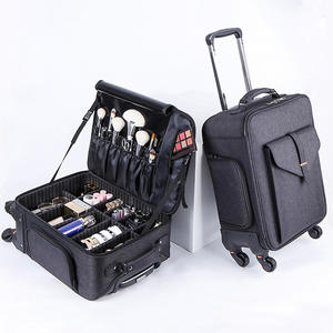 Estuche de maquillaje con ruedas para novia, caja de herramientas de gran capacidad para tatuaje de uñas, multifuncional, universal - Product Image 1