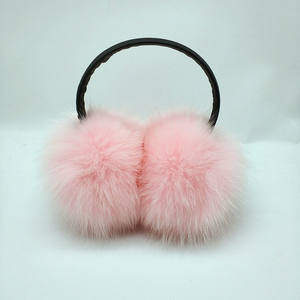 Mwfur unisex फर इयरमफ हेडफ़ोन कान गर्म फैशन फोक्स फर फर इयरमफ फैशन पुरुषों और महिला कान कवर - Product Image 3