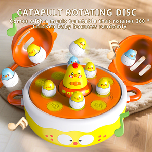 TOMMABO giochi di funzionamento della famiglia di pesca giocattoli da Bowling rotanti musica rimbalzo e cattura <span class=keywords><strong>gioco</strong></span> di <span class=keywords><strong>pollo</strong></span> Pop up giochi da tavolo per bambini - Product Image 4