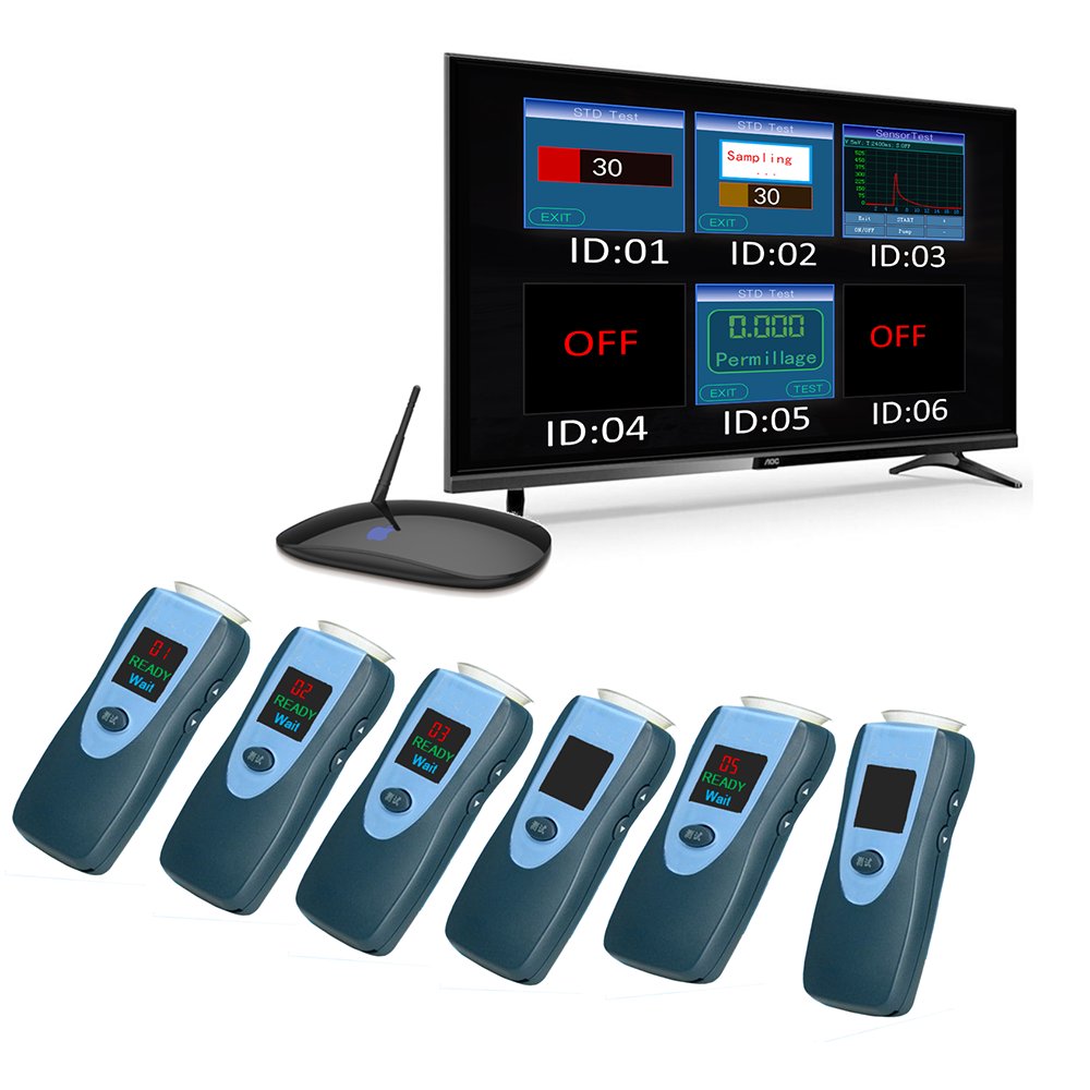 Fuel Cell Alcohol Tester screening test system Wifi tester, one to many multi-task system (PC monitor not included)