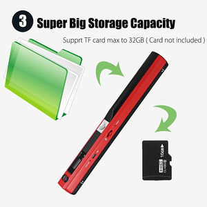 Winait 900 dpi A4 giấy di động tài liệu/sách/bút máy quét - Product Image 3