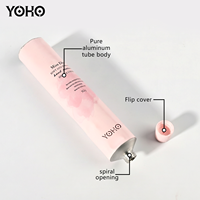 Tube cosmétique vide PBL YOHO 60ml 80ml avec bouchon à vis, impression personnalisée sérigraphiée et estampage or pour emballage de crème pour les mains OEM ODM CE