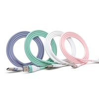 Pabrik Grosir Termurah 1M/2M/3M TPE USB Kabel Pengisian Cepat untuk iPhone atau Tipe C