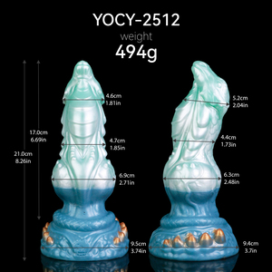 Jinlin Drake Fantasy Dragon Inflatable <b>Silicone</b> Dildo with Strong Suction Cup Multi Purpose Design for Women and Anal Play - Product Image 5