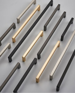 复古黑色锌合金不锈钢家具门把手旋钮适用于卧室厨房衣柜橱柜抽屉拉手 - Product Image 5