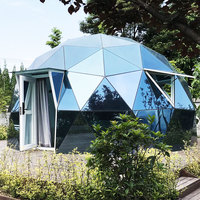 Tente Dôme en Verre, Hébergement de Luxe, Écotourisme, Immersion dans la Nature, Tente de Luxe, Vues Panoramiques, Tente Dôme Géodésique Écologique