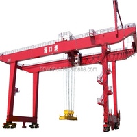 Grue portique à conteneurs robuste de type RMG montée sur rail pour terminal 20t 40t 60t