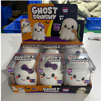 Jouets Squishy Géants Citrouille Fantôme Monstre d'Halloween en Gros, Jouets Sensoriels Souples en TPR en Boîte Cadeau pour Enfants pour la Toussaint