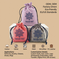 Sac en toile de jute naturelle personnalisé avec logo imprimé, petit sac à cordon pour cadeaux de Noël, emballage de bougies, sac réutilisable en chanvre et lin