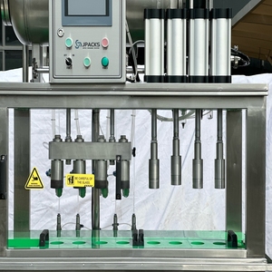 Máquina Semiautomática Isóbara JSIFC4-1 2 <span class=keywords><strong>en</strong></span> 1 para Llenado y Tapado <span class=keywords><strong>de</strong></span> Cerveza, Llenadora <span class=keywords><strong>de</strong></span> Contrapresión <span class=keywords><strong>de</strong></span> 4 Cabezas para Botellas <span class=keywords><strong>de</strong></span> Vidrio - Product Image 4