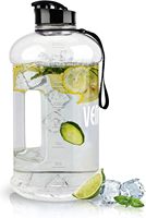 Bouteilles d'eau motivantes 2,2 L avec marqueur de temps, gourde portable d'un demi-gallon (74 oz), bouteilles de sport à petite ouverture