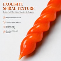Bougies en spirale torsadées multicolores en gros, bougies longues en forme de tourbillon, bougies en paraffine assorties pour les fournitures de fête