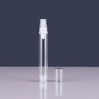 Botol Pompa Tanpa Udara, 5Ml 10Ml AS Kecil untuk Lotion Air Semprot Serum Penguji Perawatan Kulit Minyak