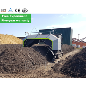 Máquina de compostaje de algas marinas Máquina de producción de compost Turner de compost autopilotada - Product Image 4