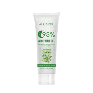 Gel éclaircissant et lissant pour la peau ALCAROL, biologique, naturel, <span class=keywords><strong>95</strong></span>% de gel d'<span class=keywords><strong>aloe</strong></span> vera pur pour le visage et le corps - Product Image 1