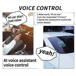 Pantalla LED Inteligente para Ventana Trasera de Automóvil, Programable por Aplicación, con Emoticonos, Interacción de Voz con IA - Product Image 2