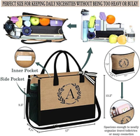 Offre Spéciale vente en gros sac de jute de luxe écologique coloré sacs de transport d'épicerie sac fourre-tout en jute avec poignées