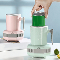 Tasse rafraîchissante intelligente Machine à boissons froides de bureau Mini réfrigérateur Tasse de refroidissement rapide Refroidissement d'été Petite maison Nouvelle livraison directe