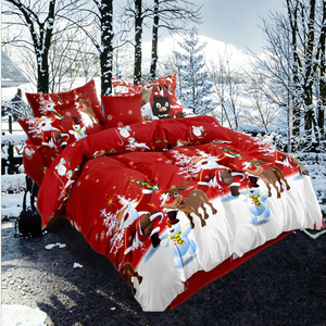 Tùy Chỉnh 3D In Giáng Sinh Quilt Duvet Cover Duy Nhất Đôi Vua Kích Thước Bộ Đồ Giường Thiết Lập - Product Image 4