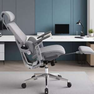 Sillas de oficina modernas de lujo Silla ejecutiva giratoria ergonómica cómoda Caja de acero de malla al por mayor para oficina - Product Image 4