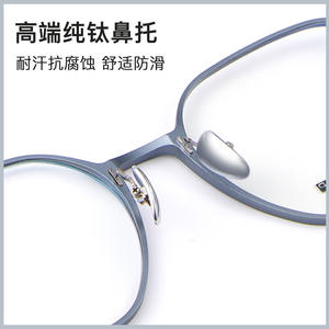 Montures de lunettes en titane, monture octogonale complète, 2460, anti-UV, unisexe, verres acryliques, origine Danyang - Product Image 5