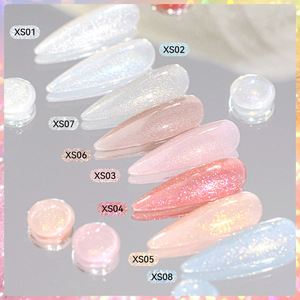 LILY'CUTE Vernis à ongles gel pailleté effet sable mouvant haute brillance, densité étoile fine, étanche, sans rinçage, ligne de finition, 48 couleurs - Product Image 2