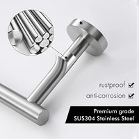 HOMEDEC Porte-rouleau et distributeur de papier essuie-tout mural moderne réglable en acier inoxydable 304 brossé pour cuisine