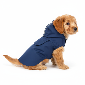 Chaqueta Impermeable para Perros y Gatos, Ligera, Simple, de Poliéster Brillante, Resistente al Agua y al Viento, con Capucha, para Senderismo y Camping - Product Image 1