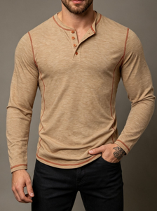 Men's <b>Merino</b> <b>Wool</b> Long Sleeve Running <b>T</b> <b>Shirt</b> Breathable Knitted Base Layer OEM Custom - Product Image 2