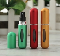 Flacon pulvérisateur de parfum miniature en métal multi-usages 5 ml 8 ml pour voyage