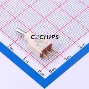 ET01MD1CBE Toggle Switch Through hole Component (THT) Switch Single Pole Double Throw 20V 20V Cylindrical Knob - Product Image 1