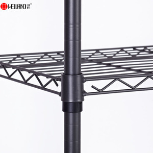 Welland Cán Kim Loại may đứng đôi-rod quần áo Hanger Rack với dây màu đen kệ - Product Image 6