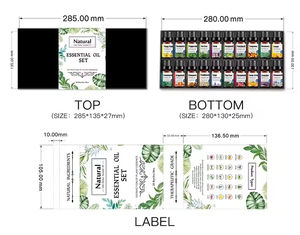 Huile essentielle 100% pure naturelle biologique de marque privée, huile essentielle pour le soin de la peau, hydratante, ensemble d'huiles essentielles pour l'aromathérapie, 6/8/12/16/20 - Product Image 6